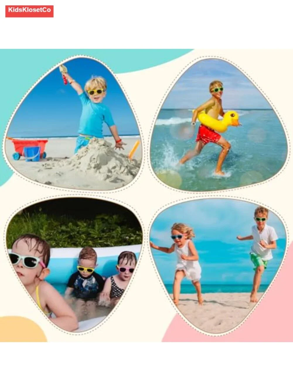 Kids Polarized Sunglasses UV Protection Flexible Rubber Youth 3-12yrs
